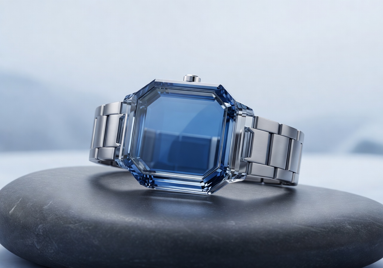 Glacier Minimalist White Face Watch